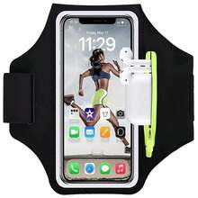 Running Armband, Sports Phone Holder For IPhone Galaxy, Fitness Workout Armband Protective Case With Earphones Pocket & Card Slot, Phone Accessories For Training, Jogging Equipment, Trail Running - màu đen - Xem 10