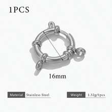 1 chiếc khóa lò xo nhiều kích cỡ bằng thép không gỉ 304 mạ vàng 18K, kiểu khóa thủy thủ, dùng để nối vòng cổ, làm trang sức thủ công, vòng tay, phụ kiện trang sức bằng thép không gỉ dành cho nữ. - khóa mùa xuân - Xem 12