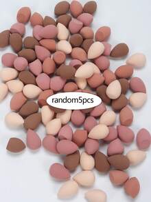 Random Mini Makeup Sponge, Helps Achieve Even And Seamless Foundation Application, Avoid Uneven Coverage. Apply By Dabbing Or Tapping For A Natural, Lightweight And Breathable Finish. Latex-Free Damp And Dry Dual-Use Makeup Sponge, Suitable For All Skin Types. - Multicolor - View 16
