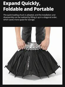 Ambitful 60cm 23.6"Studio Silver Wide Angle Beauty Dish Honeycomb Grid Bowens Mount For Godox SK400II QT600II SL200II VL300 - View 9