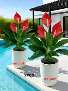 Bộ cây nhiệt đới nhân tạo: Được thiết kế với khả năng chống tia UV và chống thấm nước, phù hợp cho môi trường ngoài trời và ẩm ướt. Những cây và hoa xanh sống động như thật này được làm từ chất liệu PE/PVC chất lượng cao, mang đến vẻ đẹp rực rỡ cho đạo cụ chụp ảnh, trang trí nhà cửa, phông nền đám cưới hoặc không gian căn hộ. - Nhiều màu - Xem 15