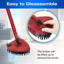 Home Times Red Mop Base Compatible With 2-In-1 Turbo EasyWring Mop, Triangular Rotating Mop Head Disc, Plastic Cover For Mop Accessories - B - 查看 3