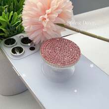 闪亮水钻伸缩手机支架，闪亮水晶拉出式手机支架，防摔可调节手机支架。 - 彩色 - 查看 4