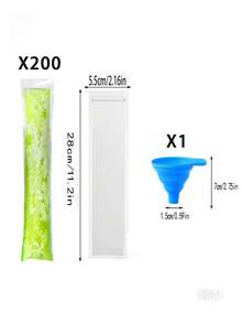 10/50/100 Khuôn làm kem trái cây, Túi đựng kem tái sử dụng để làm kem que tự làm, kem, sinh tố, nước ép, túi niêm phong để đông lạnh, thích hợp cho mùa hè, tiệc tùng, quà tặng nhà bếp - Nhiều màu - Xem 14