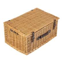 Red Hamper 62cm Buff Finish Wicker Picnic Basket - Brown - View 3