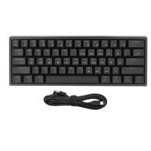 Mechanical Keyboard 61 Keys Computer Gaming Keyboard Dual Side Illumination Portable Keyboard For Mobile Office Traveling - View 2