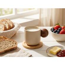 1 Set Japanese Thick Ceramic Coffee Cups, Handmade Ceramic Espresso Cups, Retro Pottery Tea Cups, Office & Daily Use Mugs, Gift - Multicolor - View 7