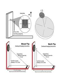 1 Set Soporte de Pared para Tablero de Dardos, Adecuado para Colgar Tableros de Dardos en Varias Ocasiones, Accesorio Profesional para Tablero de Dardos - Negro - Ver 4