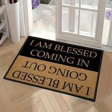 1pc 2D Flat, I AM  Going Out Bless Doormat With A Anti-Slip Rubber Back For The Entrance Way Indoor Carpet Home Decor Rugs - 1 cái, kích thước 40*60cm (15.7*23.6 inch) - Xem 8