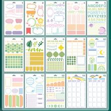 15个可重复使用的镂空绘图模板，4 x 7英寸相框，适用于日记本、DIY剪贴簿、绘画等 - 15件 - 查看 8