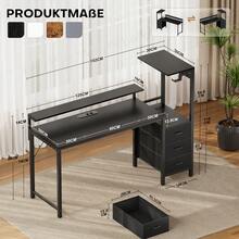 HLONONE Home Office Desks - màu đen - Xem 10