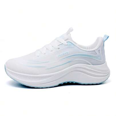 女士春夏户外专业跑步鞋，轻便舒适，透气网眼鞋面，厚底设计，防污耐用，晨跑健身必备。