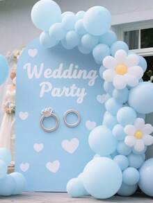 18 Inch/12 Inch/10 Inch/5 Inch (Different Quantities) Blue Balloons, Suitable For Birthday, Bridal Shower, Graduation, Princess Theme, Bachelorette Party And Blue Theme Party Decoration (Includes Ribbon And Knotter) - View 7