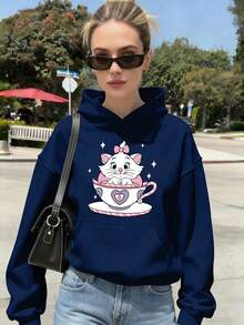 Disney Women Sweatshirts & Hoodies - Blue - View 2