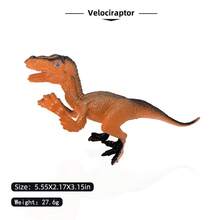 6pcs Dinosaur Toy Set Including Tyrannosaurus Rex, Velociraptor, Baryonyx, Triceratops, Spinosaurus, Random Color, Prehistoric Dinosaur Models For Kids Room Decor, Children's Festival Gift - Multicolor - View 8