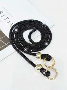 1条奢华水钻手机挂绳，长款，斜挎式，女士款，高端全水钻挂链，新款精致闪亮水钻腕链，高级感应包链，百搭网红挂饰，相机防丢绳 - 彩色 - 查看 3