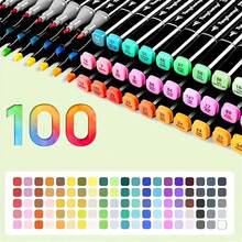 168PCS/120/100/80/60/48/36/24/6PCS(Random Color) Marker Pen,Drawing Not Soak Paper, Art Collection, Pen To Graffiti Art Of Diy Pens, Colorful Painting Watercolor Art Mark Pen Sets, Waterproof High-Capacity Color Pen, Exquisite Gift To The Student, The Perfect Gifts Of Gifts, Marker Pen,Back To School,School Supplies - Sets - View 5