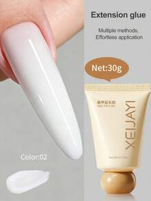 1支30毫升美甲延长胶，水晶延长胶，美甲贴纸，打造更长更坚固的指甲 - 彩色 - 查看 27