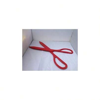 TRI Novelty Giant Wooden Scissors, Red, Party, Prop, Celebration, Grand Opening,