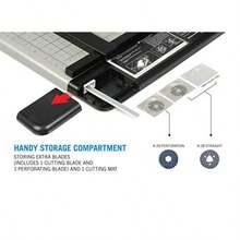 CARL Heavy Duty Rotary Paper Trimmer 15inch - Negro/Plata - Ver 7