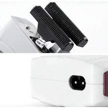 Kemei Máy cạo râu điện không dây KM-3382 dành cho nam - Máy cạo râu sạc USB, máy tỉa tóc chuyên nghiệp 0mm | Máy tỉa tóc và râu chất lượng cao dành cho nam giới - Màu Xám nhạt - Xem 10