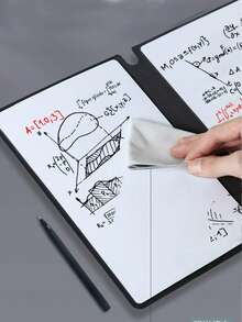 1 cuốn sổ tay tái sử dụng chất lượng cao, sổ nháp cho học sinh/trẻ em, sổ giấy nháp A5, bảng lập kế hoạch công việc/mục tiêu (tẩy màu ngẫu nhiên). Sổ tay bảng trắng tái sử dụng A5 thời trang di động độc quyền mùa tựu trường: Sổ lập kế hoạch hàng tuần, sổ ghi nhớ giả da, tặng kèm bút bảng trắng và khăn lau. - Nhiều màu - Xem 1