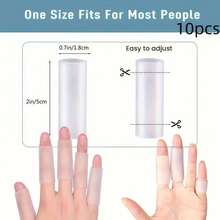 Protective Finger Cots - 10 Silicone Finger Cots - View 3