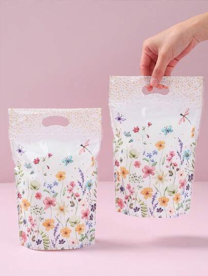 25 túi có quai xách kín họa tiết hoa mùa xuân, túi hoa 3D, túi đựng đồ ăn nhẹ trang trí mùa xuân, túi quà nhỏ cho tiệc sinh nhật, túi đựng kẹo cưới, túi đựng quà tặng tiệc cô dâu, túi đựng kẹo tiệc em bé, túi đựng tráng miệng, trang trí bàn tiệc người lớn, đồ dùng tiệc tại nhà, tự làm quà tặng, túi mua sắm, túi đựng bánh quy, bao bì quà tặng đa năng, trang trí nhà cửa, trang trí bàn ăn, trang trí phòng, quà sinh nhật, quà tặng tiệc tùng.