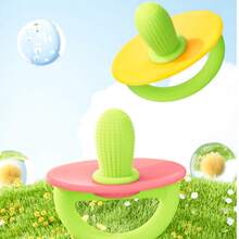 1个宠物柔软舒缓安抚奶嘴，仙人掌磨牙玩具，猫爪安抚奶嘴盒，幼犬幼猫磨牙玩具，可水洗，缓解出牙不适 - 彩色 - 查看 2