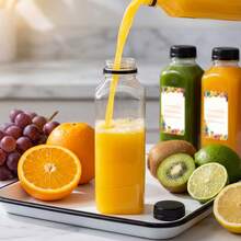 Tomnk 12/36pcs 16oz Juice Bottles, Plastic Bottles With Lids, Reusable Clear Containers For Juice, Smoothies, Cola, Water And Other Beverages, For Back To School Season - Trong sáng - Xem 10