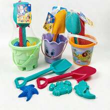 Thickened Beach Shovel And Bucket Set Outdoor Beach Park Sand Digging Tools Birthday Gift Holiday Gift Perfect Gift Gift [Random Accessory Color And Style] - Multicolor - View 4