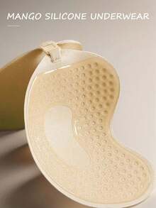 1/3 Pairs Cleavage-Enhancing Invisible Bra Petals: Silicone Backless Adhesive Mango-Shaped Nipple Covers, Invisible Breast Petals Suitable For Dresses And Wedding Gowns - Multicolor - View 6