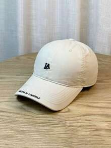 1pc Retro Letter Embroidered Baseball Cap, Adjustable Casual Summer Hat, Suitable For Men And Women - A - View 6