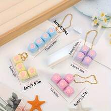 1pc/Cute Cat Paw Keychain Pendant With Button Combination, Suitable For Placing On Desks, Keychains, Headphone Clips, Phone Hooks, And Other Exquisite Small Gifts - Multicolor - View 5