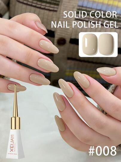 XEIJAYI 1Pc 15ml Cream Gel Nail Polish - Long-Lasting Shine, High Saturated Gloss Firm And Long-Lasting Nail Art Gel For Salon Nail DIY Women's Gifts