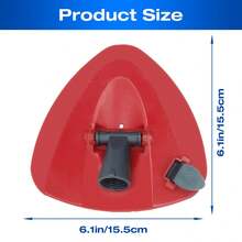 Home Times Red Mop Base Compatible With 2-In-1 Turbo EasyWring Mop, Triangular Rotating Mop Head Disc, Plastic Cover For Mop Accessories - B - 查看 7