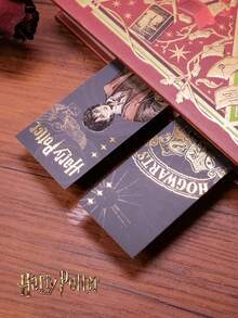 Harry Potter 1包哈利波特主题阅读书签，永恒系列哈利波特、马尔福、赫敏、罗恩、卢娜、塞德里克·迪戈里纸卡装饰书页标记，学生DIY创意礼物书签，多功能纸质阅读书签，学习用品，返校季 - 彩色 - 查看 10