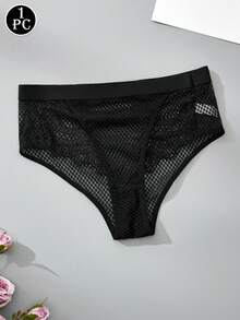 女士内裤套装（1件）：蕾丝边纯色内裤 - 彩色 - 查看 2