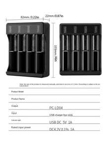 Charger Baterai Lithium Isi Ulang Cepat Cerdas 3.7V dengan Lampu Indikator LED, Cocok untuk Baterai 18650, 16650, 14500 - MultiWarna - View 10