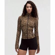 Lululemon Define Cropped Jacket Nulu LW3HWES - True Leopard Multi - View 1