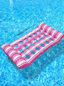 1件装印花充气躺椅吊床，充气浮床，泳池浮床，沙滩必备品 - 水上休息位 - 查看 15