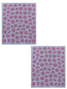9pcs 2026 Spring/Summer New Minimalist Self-Adhesive Nail Stickers, Including Cherry Blossom Petals, Daisy And Glitter Decorations - Multicolor - View 12
