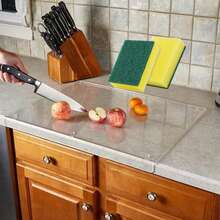 Miếng bọt biển nhà bếp siêu bền, không gây trầy xước – Miếng cọ rửa chống dầu mỡ với cạnh vát, đa năng dùng cho nồi, chảo, chén đĩa và mặt bàn, màu xanh lá cây/vàng/đen, chất lượng thương mại. - Nhiều màu - Xem 11