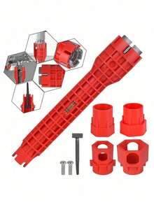 1 chiếc cờ lê đa năng 5 trong 1 chịu lực cao dùng cho bình nước - Cấu tạo bằng nhựa chịu lực cao, thiết kế tất cả trong một với đầu tuýp 5 điểm và đầu vặn 5 điểm. - Nhiều màu - Xem 8