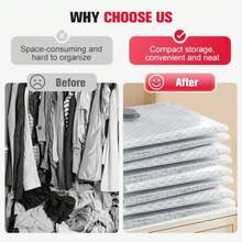New Portable Multi-Functional Vacuum Storage Bags, Large Capacity Vacuum Packing Bags For Clothes, Bedding, Pillows, Moisture-Proof Travel Organizers - View 5