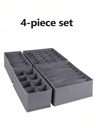 Foldable Wardrobe Storage Box, Including Foldable Fabric Storage Baskets And Storage Cubes, Portable Drawer Dividers Suitable For Clothes, Underwear, Bras, Ties, Accessories, Socks, Scarves, Leggings, T-Shirts, Jeans And Winter Wear, Great For Bedroom And Home Organization