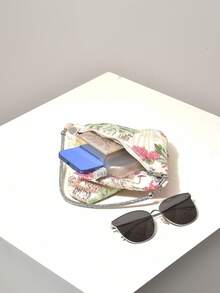 (Patrón aleatorio) Billetera pequeña, bolso con lentejuelas, patrón floral, bolsa bordada, bolso de novedad, adecuado para fiesta, baile de graduación, boda, billetera elegante para mujer, regalo para damas - Multicolor - Ver 7