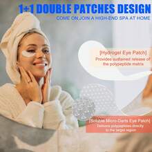 1 Pair White Comfortable Breathable Face Stickers With Self-Adhesive Backing - Multicolor - View 5