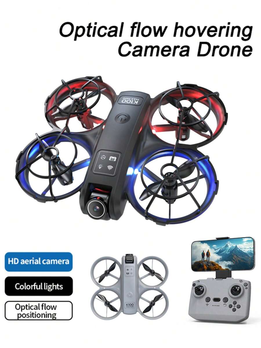 2026新款FPV图传遥控双摄像头悬停无人机，一键360°特技翻转，电子防抖双镜头，无头模式多功能四轴飞行器，青少年理想礼物