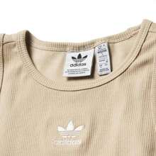 女士休闲轻薄罗纹背心，ESS 罗纹背心，KD3822 - 灰石卡其棕 - 查看 3